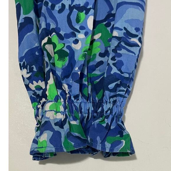 Lilly Pulitzer Coulter Top Abaco Blue Blouse Size XX Small New - Picture 8 of 15